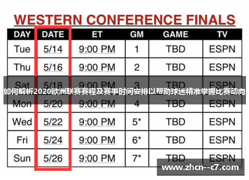 如何解析2020欧洲联赛赛程及赛事时间安排以帮助球迷精准掌握比赛动向